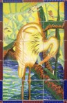 Louisianas Natural Treasure 2  Individually painted Ceramic Tiles &#38;nbsp;&#38;nbsp;&#38;nbsp; 3&#38;#189;&#38;#39; x 2&#38;#189;&#38;#39;