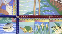 Louisianas Natural Treasure 8  Individually painted Ceramic Tiles &#38;nbsp;&#38;nbsp;&#38;nbsp; 3&#38;#189;&#38;#39; x 2&#38;#189;&#38;#39;